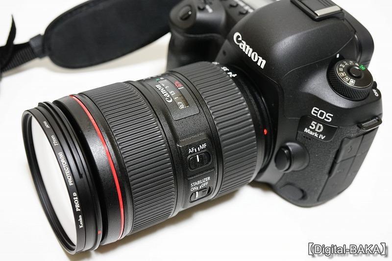 EF24-105mm F4L IS II USMレンズプロテクター付き-